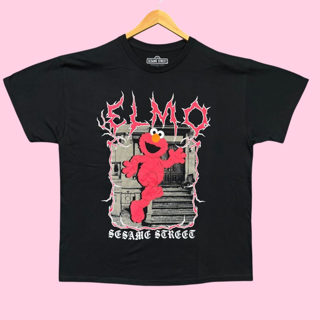 Heavy Metal Pbs Kids 123 Sesame Street Elmo Tee Xl